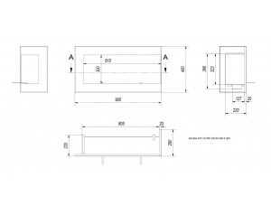 Eko kamin Dey kotni 900 x 280