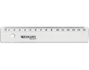 Ravnilo 15cm westcott pvc...