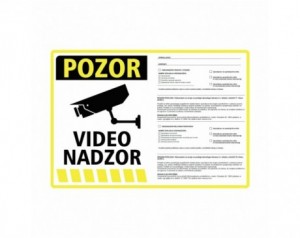 Nalepka "videonadzor"...