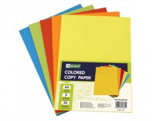 Papir barvni mix a4 80g...