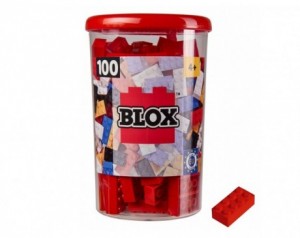 BLOX kocke 100 kosov - rdeča