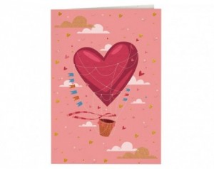 Čestitka origami 3D - balon...