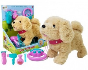 Kužek na povodcu na baterije