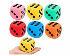 Velika kocka iz pene 8 cm