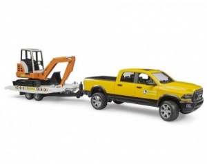 BRUDER RAM z mini bagrom 02546