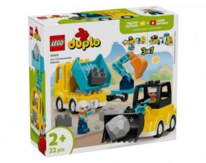 LEGO Duplo 3v1 Gradbena vozila
