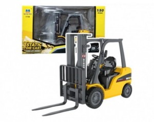 Kovinski viličar - rumen 1:50