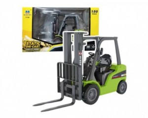 Kovinski viličar - zelen 1:50