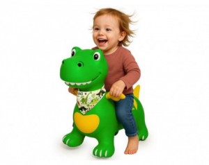 Hop Hop napihljiv dino zelen