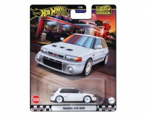 Hot Wheels Mazda 323 GTR white