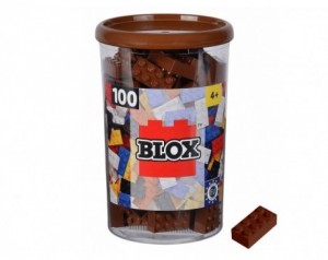 BLOX kocke 100 kosov - rjava