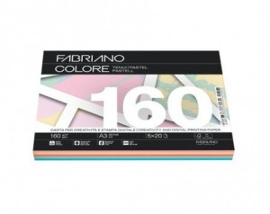 Papir barvni mix a3 160g...