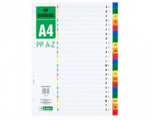 Pregradni karton a-z a4...