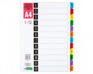 Pregradni karton a4 1-12...