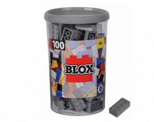 BLOX kocke 100 kosov - siva